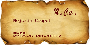 Mojszin Csepel névjegykártya